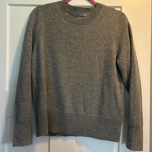 Gray cashmere Crew Neck Sweater